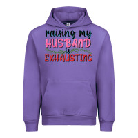 Tulip Raising my husband is exhausting Urban Hoodie - texasbilliewilder