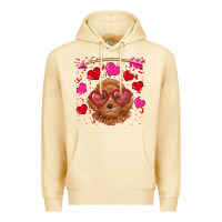 Pina Colada valentine's day toy poodle Premium Hoodie - RanaPortraitStore