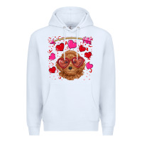 White valentine's day toy poodle Premium Hoodie - RanaPortraitStore