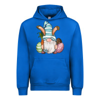 Cobalt Easter Bunny Gnomes with Egg and Carrot Urban Hoodie - RanaPortraitStore