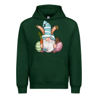 Forest Green Easter Bunny Gnomes with Egg and Carrot Urban Hoodie - RanaPortraitStore