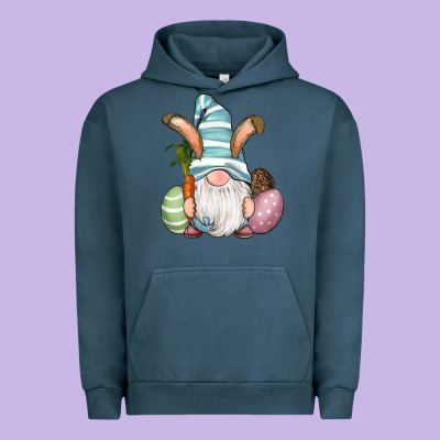 Urban Hoodie Easter Bunny Gnomes with Egg and Carrot