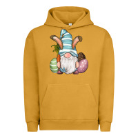 Pigment Peanut Butter Easter Bunny Gnomes with Egg and Carrot Urban Hoodie - RanaPortraitStore
