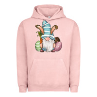 Pigment Salmon Easter Bunny Gnomes with Egg and Carrot Urban Hoodie - RanaPortraitStore