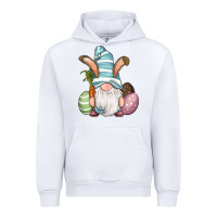 White Easter Bunny Gnomes with Egg and Carrot Urban Hoodie - RanaPortraitStore