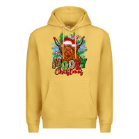 Antique Gold mooey christmas Premium Hoodie - Zillion Design Studio