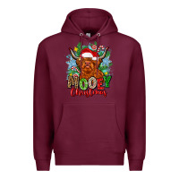 Burgundy mooey christmas Premium Hoodie - Zillion Design Studio
