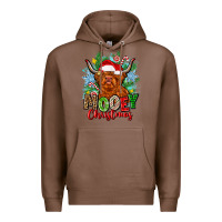 Chestnut mooey christmas Premium Hoodie - Zillion Design Studio