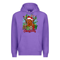 Purple mooey christmas Premium Hoodie - Zillion Design Studio