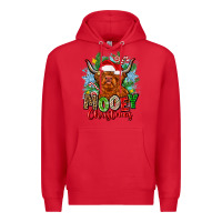 Red mooey christmas Premium Hoodie - Zillion Design Studio