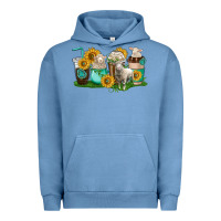 Pigment Pebble Blue Sheep coffee cups Urban Hoodie - texasbilliewilder