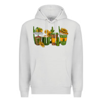 Cactus Coffee Cups Premium Hoodie | Teevron