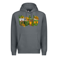 Rock cactus coffee cups Premium Hoodie - texasbilliewilder