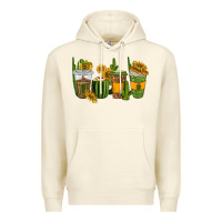 Sandshell cactus coffee cups Premium Hoodie - texasbilliewilder
