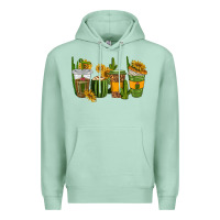 Seafoam cactus coffee cups Premium Hoodie - texasbilliewilder
