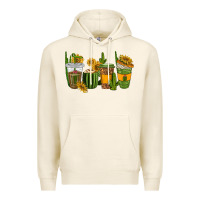 Tofu cactus coffee cups Premium Hoodie - texasbilliewilder