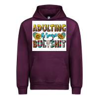 Mauve Wine adulting is some bullshit Urban Hoodie - texasbilliewilder