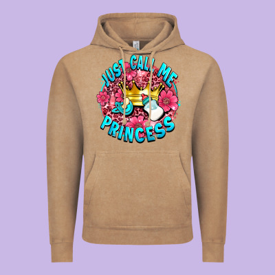 Just Call Me Princess Vintage Hoodie Designed By Adodesignshop