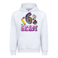 White Sixth Grade Urban Hoodie - RanaPortraitStore