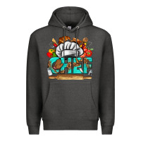 Charcoal Heather chef Premium Hoodie - texasbilliewilder