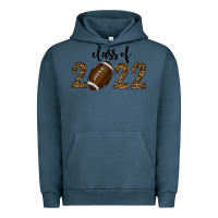 Pigment Midnight Navy Class Of 2022 American Football Urban Hoodie - RanaPortraitStore