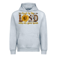 Heather Grey Trust in the lord with all your heart Urban Hoodie - texasbilliewilder
