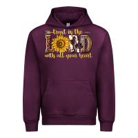 Mauve Wine Trust in the lord with all your heart Urban Hoodie - texasbilliewilder