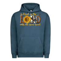 Pigment Midnight Navy Trust in the lord with all your heart Urban Hoodie - texasbilliewilder