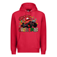 Cardinal merry christmas truck Premium Hoodie - Zillion Design Studio
