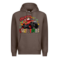 Coffee merry christmas truck Premium Hoodie - Zillion Design Studio