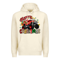 Sandshell merry christmas truck Premium Hoodie - Zillion Design Studio