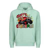 Seafoam merry christmas truck Premium Hoodie - Zillion Design Studio