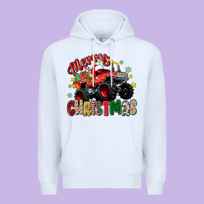Merry Christmas Truck Premium Hoodie Designed By Zillion Design Studio