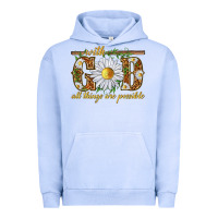 Pigment Grape Ice With God all things are possible with daisy Urban Hoodie - texasbilliewilder