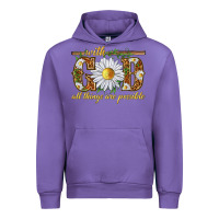 Tulip With God all things are possible with daisy Urban Hoodie - texasbilliewilder