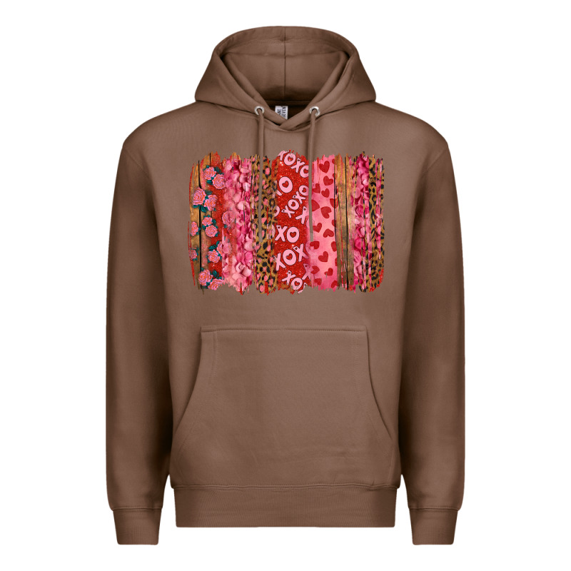 Valentine's Day Brushstrokes With Roses Premium Hoodie by RanaPortraitStore | Teevron