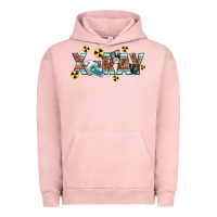 Pigment Salmon X-ray Urban Hoodie - texasbilliewilder