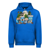 Cobalt Wolf coffee cups Urban Hoodie - texasbilliewilder