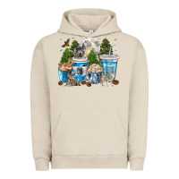 Pigment French Oak Wolf coffee cups Urban Hoodie - texasbilliewilder
