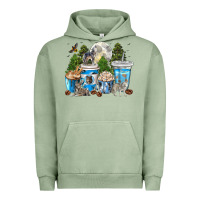 Pigment Oil Green Wolf coffee cups Urban Hoodie - texasbilliewilder