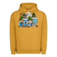 Pigment Peanut Butter Wolf coffee cups Urban Hoodie - texasbilliewilder
