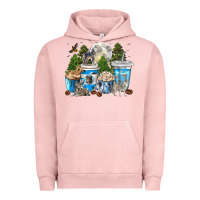 Pigment Salmon Wolf coffee cups Urban Hoodie - texasbilliewilder