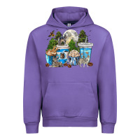 Tulip Wolf coffee cups Urban Hoodie - texasbilliewilder