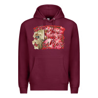 Burgundy Valentine's day you moo ve me charolais cow Premium Hoodie - RanaPortraitStore