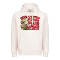 Pale Pink Valentine's day you moo ve me charolais cow Premium Hoodie - RanaPortraitStore