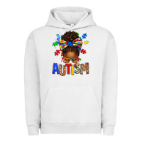 Pigment Lunar Rock Autism Awareness afro messy bu Urban Hoodie - texasbilliewilder