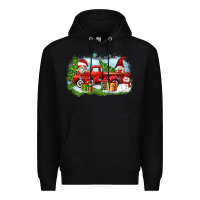 Black Christmas gnomes truck Premium Hoodie - Zillion Design Studio