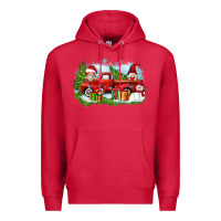 Cardinal Christmas gnomes truck Premium Hoodie - Zillion Design Studio