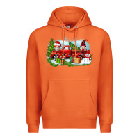 Carrot Christmas gnomes truck Premium Hoodie - Zillion Design Studio