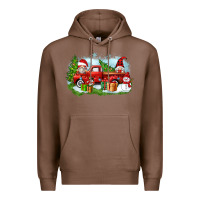 Chestnut Christmas gnomes truck Premium Hoodie - Zillion Design Studio